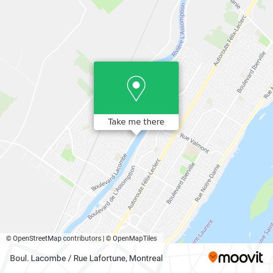 Boul. Lacombe / Rue Lafortune map