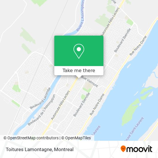 Toitures Lamontagne map