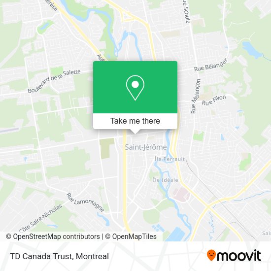 TD Canada Trust map