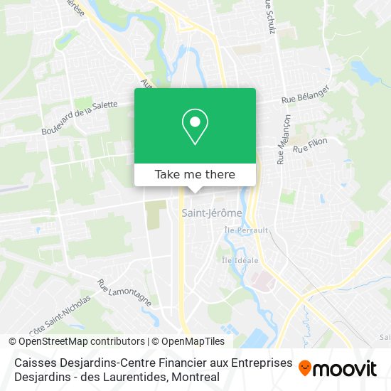 Caisses Desjardins-Centre Financier aux Entreprises Desjardins - des Laurentides map