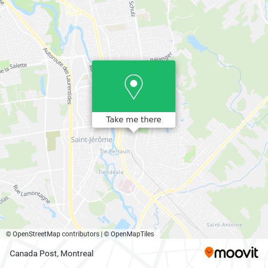 Canada Post map