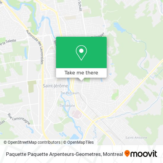 Paquette Paquette Arpenteurs-Geometres map