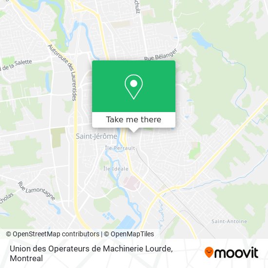 Union des Operateurs de Machinerie Lourde map