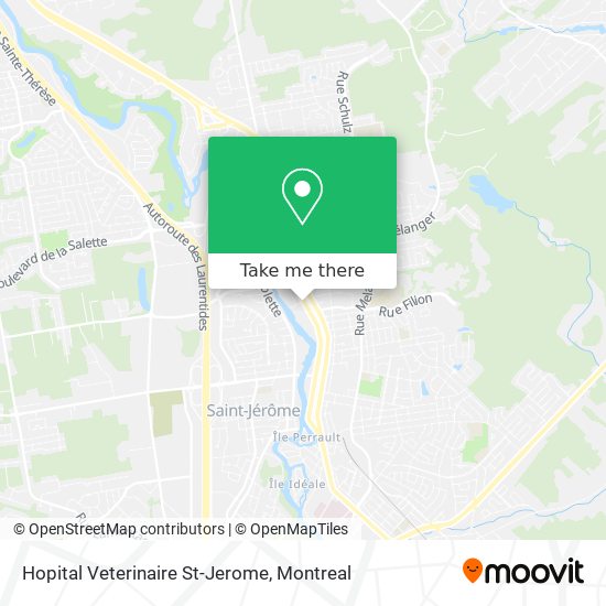 Hopital Veterinaire St-Jerome map