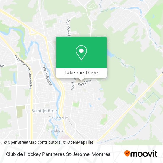 Club de Hockey Pantheres St-Jerome map