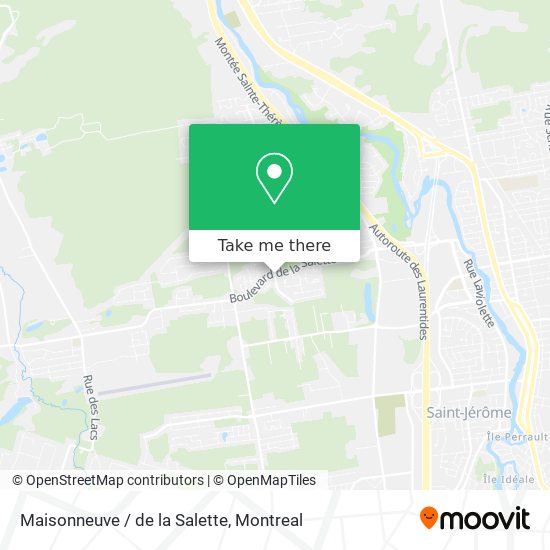 Maisonneuve / de la Salette map