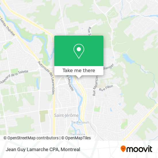 Jean Guy Lamarche CPA map