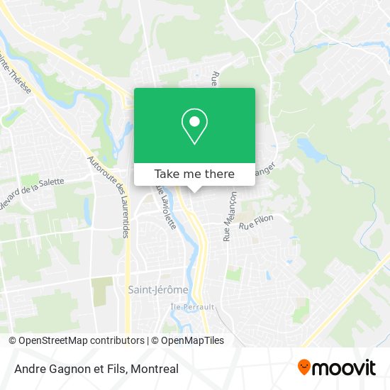 Andre Gagnon et Fils map