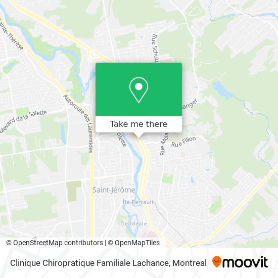 Clinique Chiropratique Familiale Lachance map