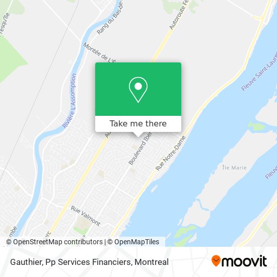 Gauthier, Pp Services Financiers map