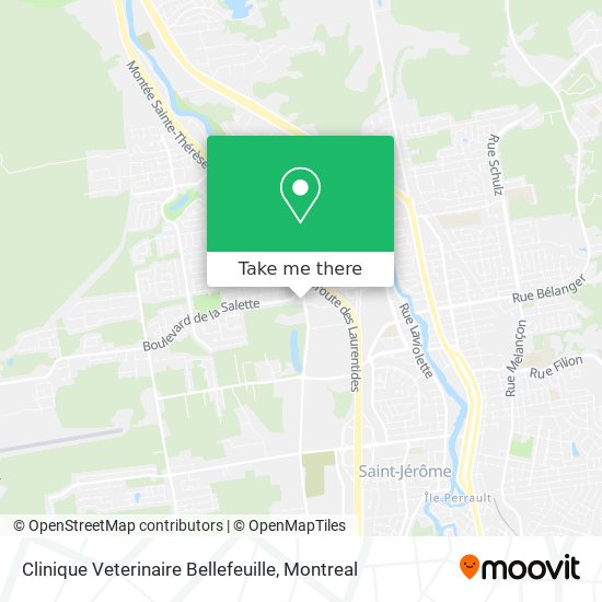 Clinique Veterinaire Bellefeuille map