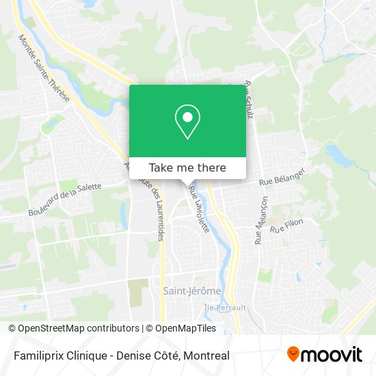 Familiprix Clinique - Denise Côté map