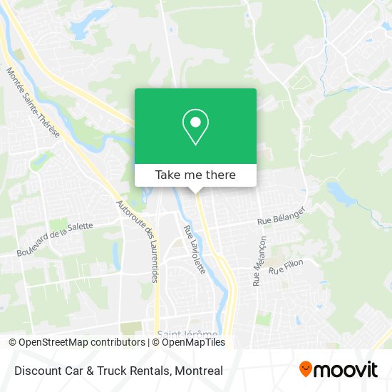 Discount Car & Truck Rentals map