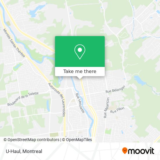 U-Haul map