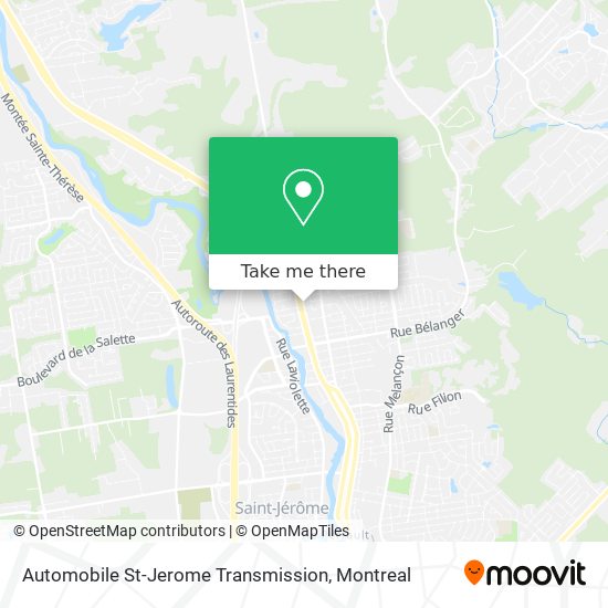 Automobile St-Jerome Transmission map