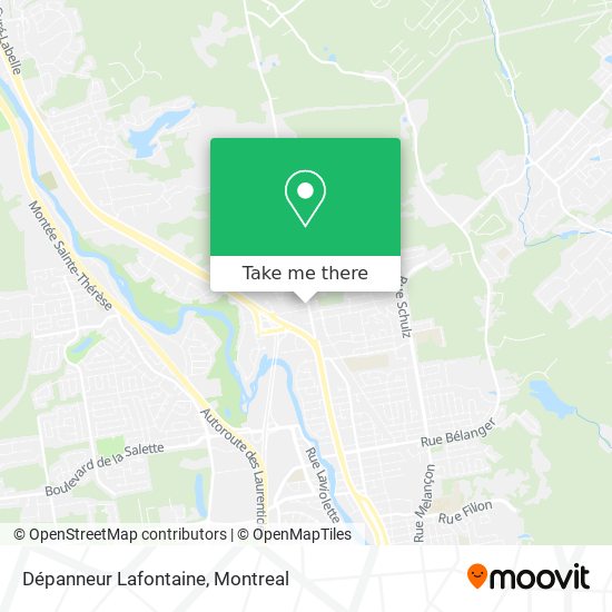 Dépanneur Lafontaine map
