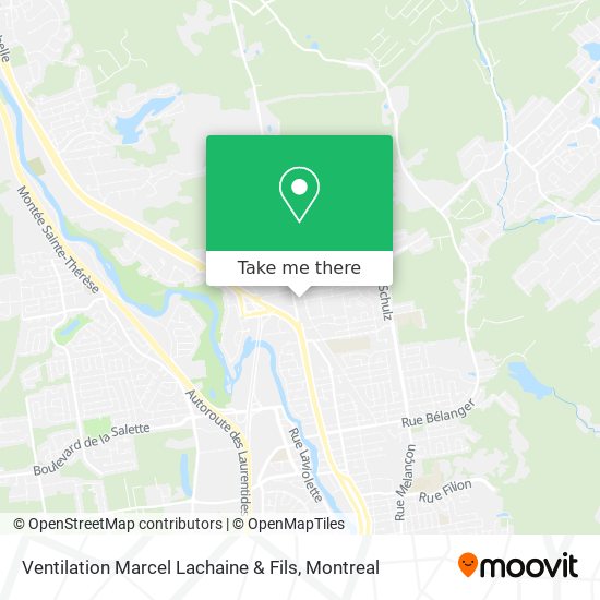 Ventilation Marcel Lachaine & Fils map