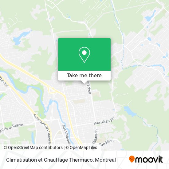 Climatisation et Chauffage Thermaco map