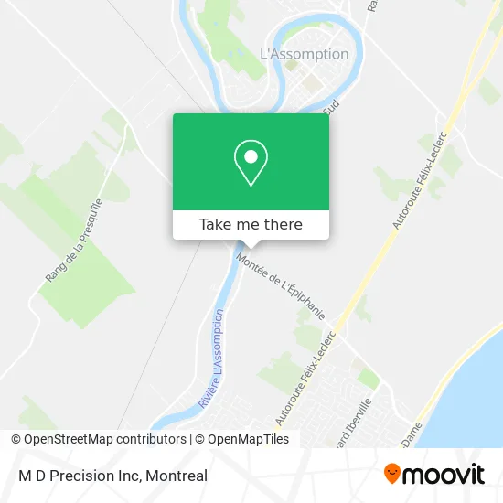 M D Precision Inc map