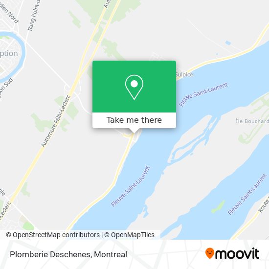 Plomberie Deschenes map