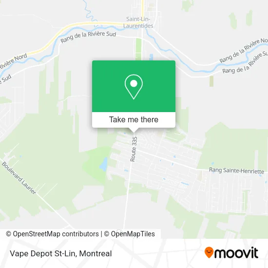 Vape Depot St-Lin map