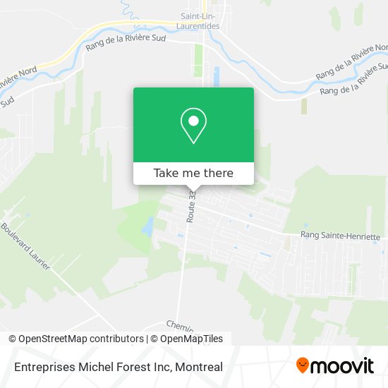 Entreprises Michel Forest Inc map