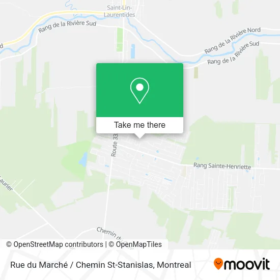 Rue du Marché / Chemin St-Stanislas map