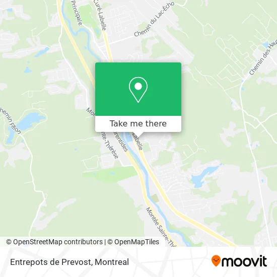 Entrepots de Prevost map
