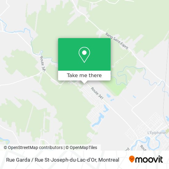 Rue Garda / Rue St-Joseph-du-Lac-d'Or map