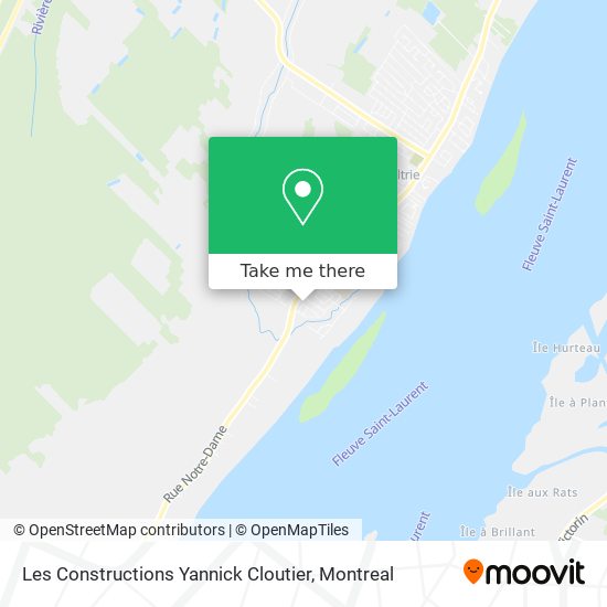 Les Constructions Yannick Cloutier map