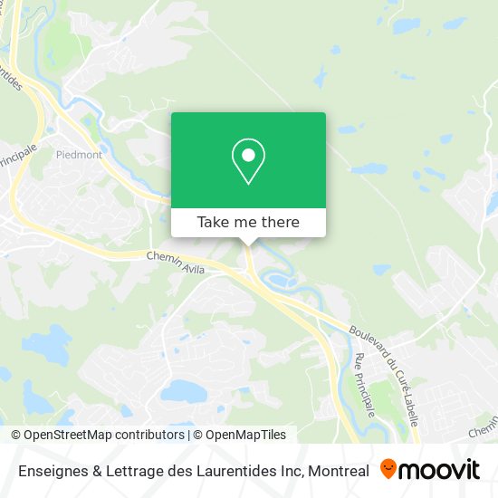 Enseignes & Lettrage des Laurentides Inc map