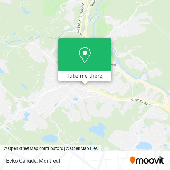 Ecko Canada map