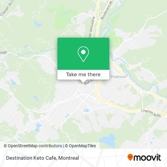 Destination Keto Cafe map