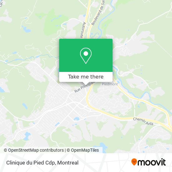 Clinique du Pied Cdp map