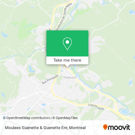 Moulees Guenette & Guenette Enr map