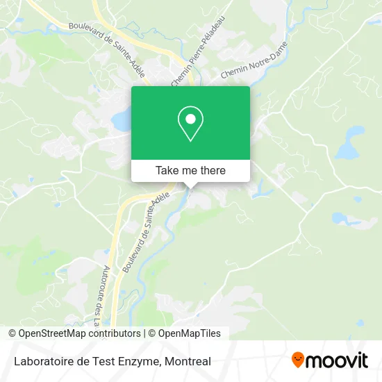 Laboratoire de Test Enzyme map