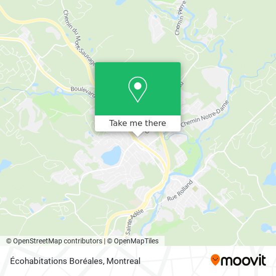 Écohabitations Boréales map