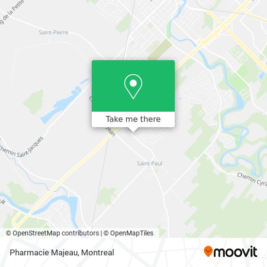 Pharmacie Majeau map