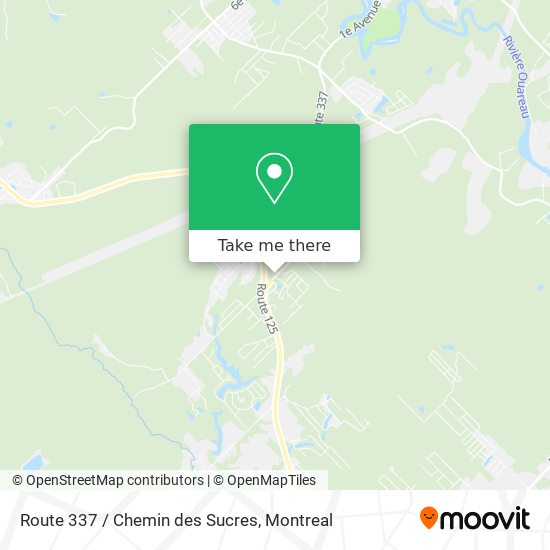 Route 337 / Chemin des Sucres map