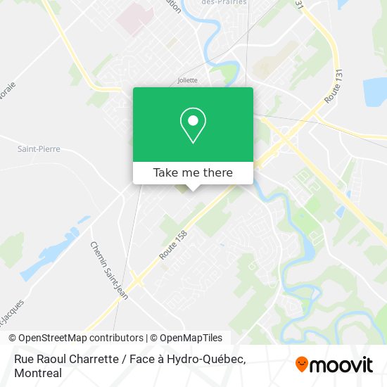Rue Raoul Charrette / Face à Hydro-Québec map