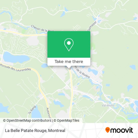 La Belle Patate Rouge map