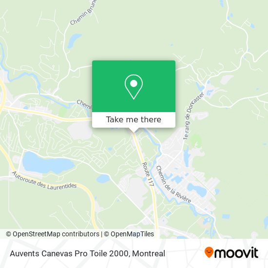 Auvents Canevas Pro Toile 2000 map