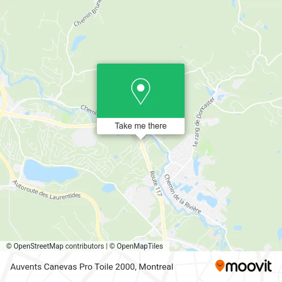 Auvents Canevas Pro Toile 2000 map