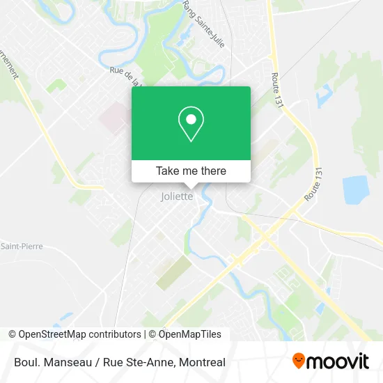 Boul. Manseau / Rue Ste-Anne map