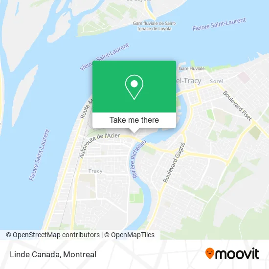 Linde Canada map
