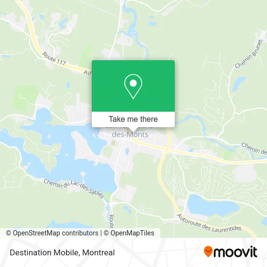 Destination Mobile map