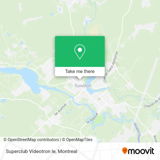 Superclub Videotron le map