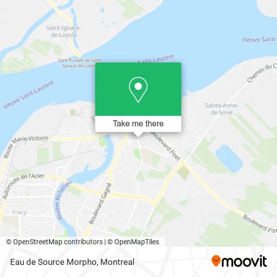 Eau de Source Morpho map