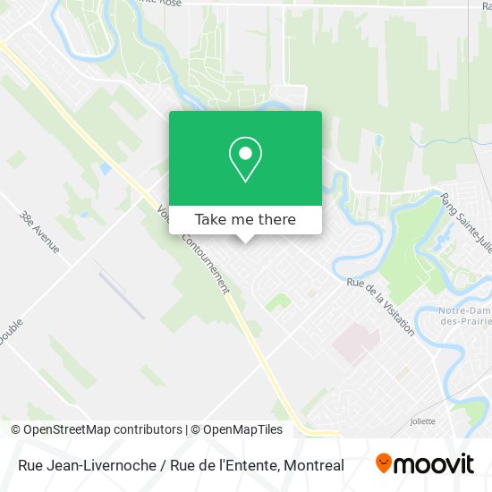 Rue Jean-Livernoche / Rue de l'Entente map