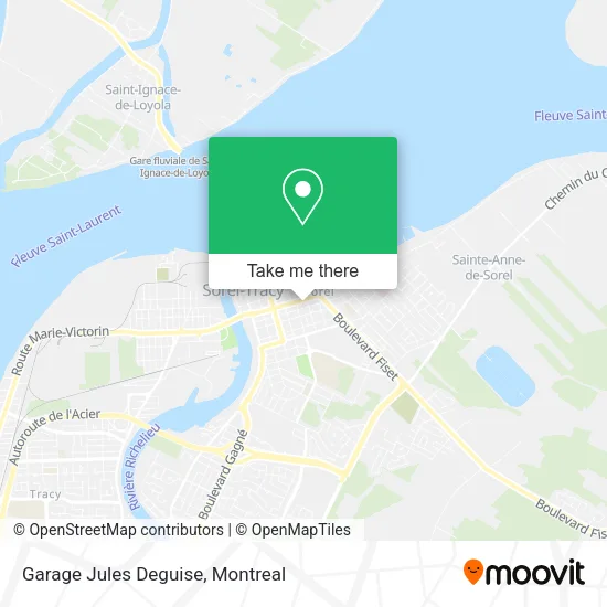 Garage Jules Deguise map